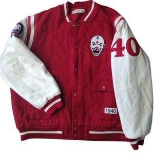 J.C. Freeman &‎ Son Jacket Man 2XL Red Beige Circa 1900 1950 Ethiopian Clowns